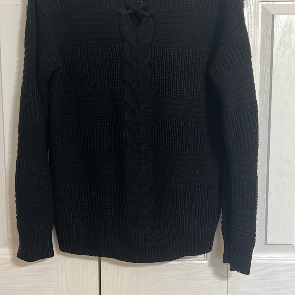 Black No Boundaries Knitted Sweater Size Large - Picture 6 of 8